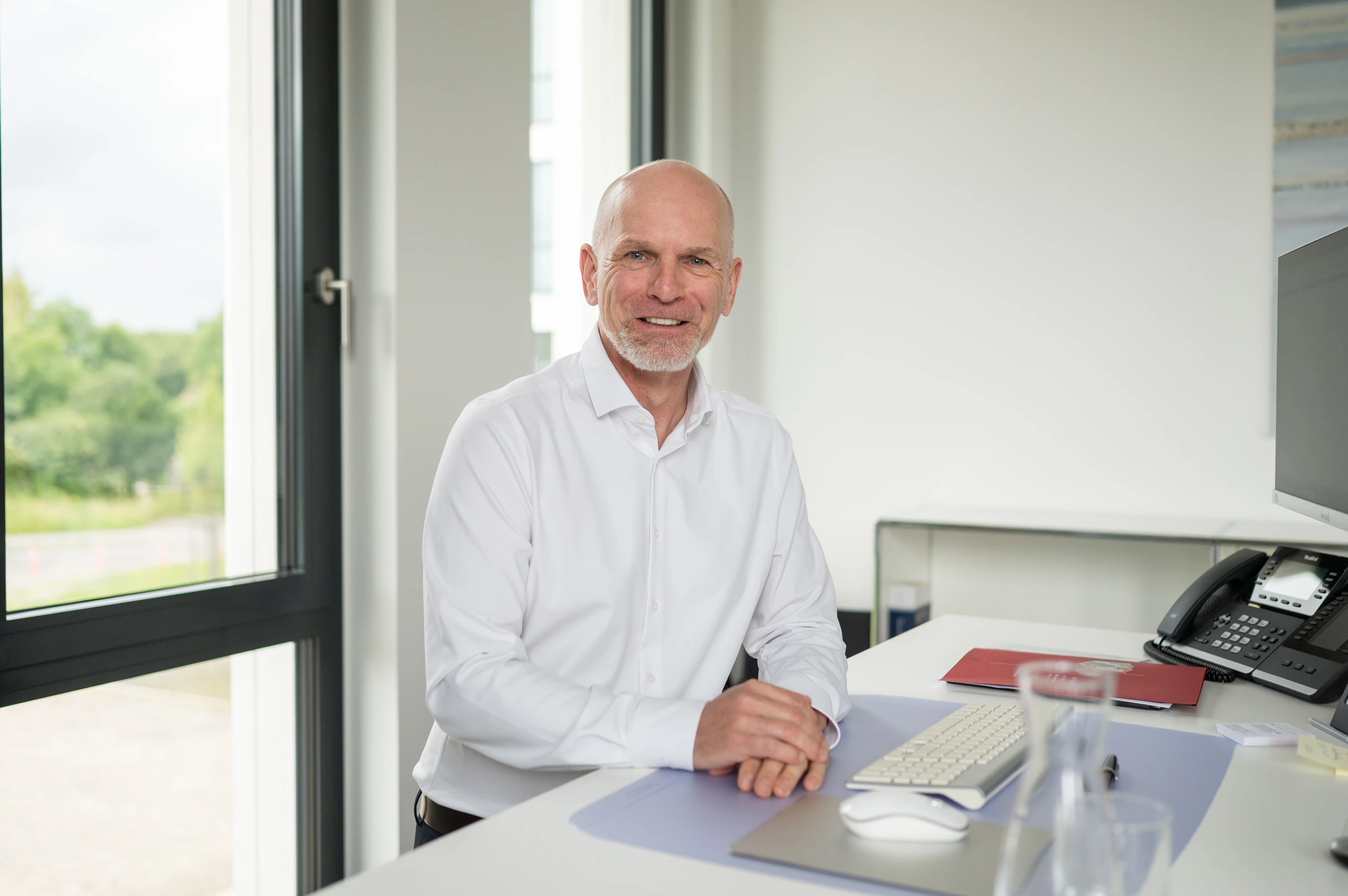 Notar Jens Hermanns an seinem Arbeitsplatz